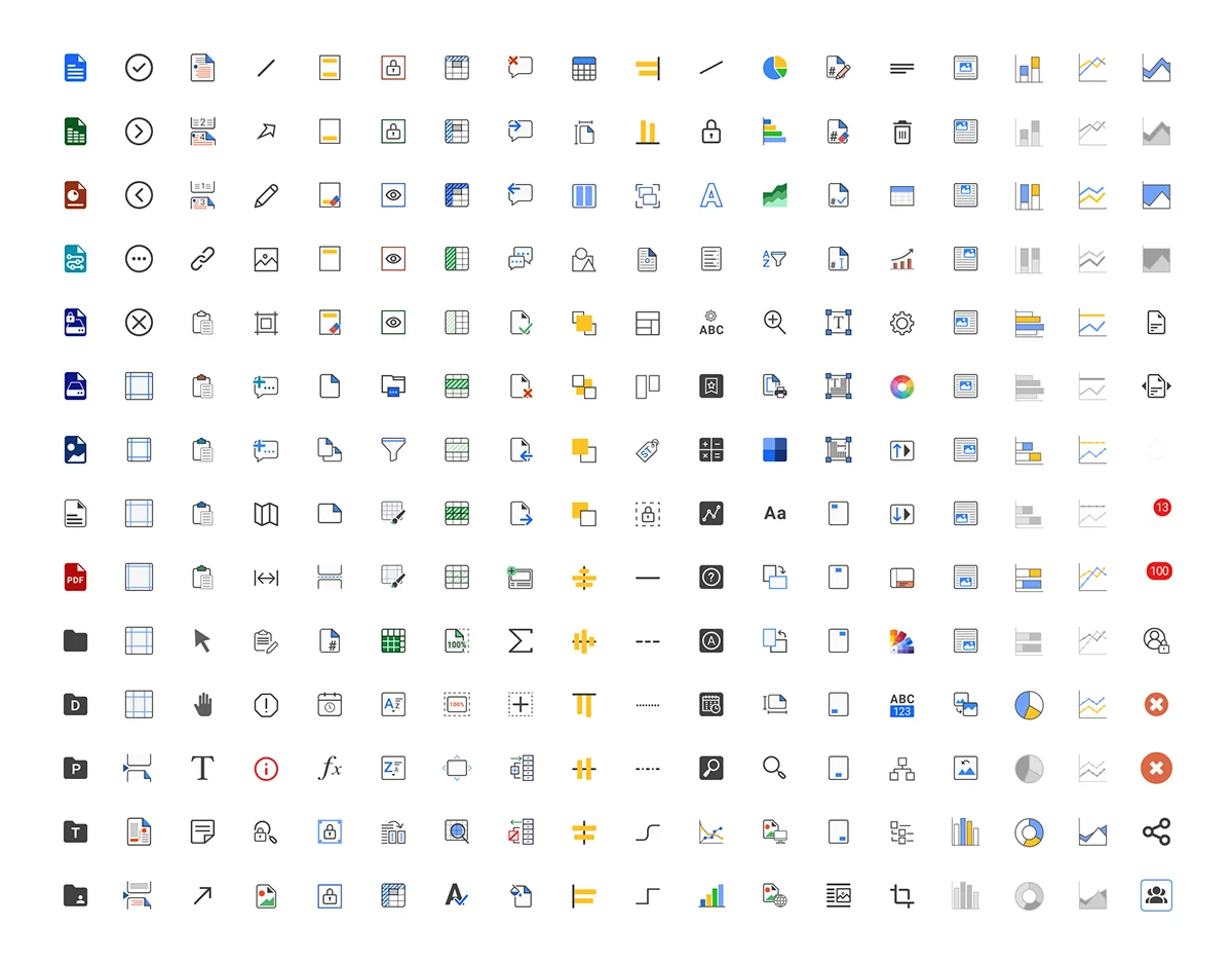 SecureOffice design system ribbon button components